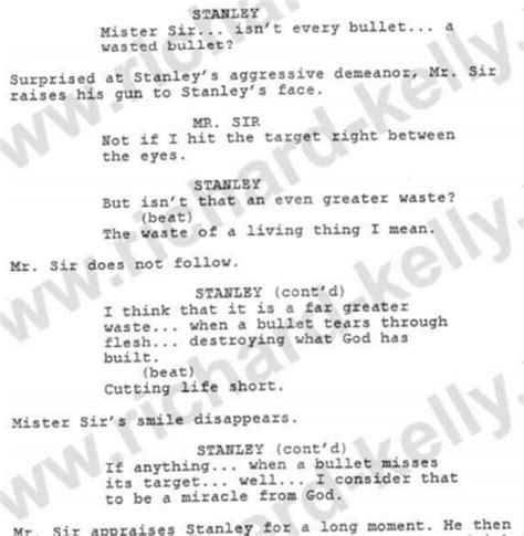 richard kelly holes script